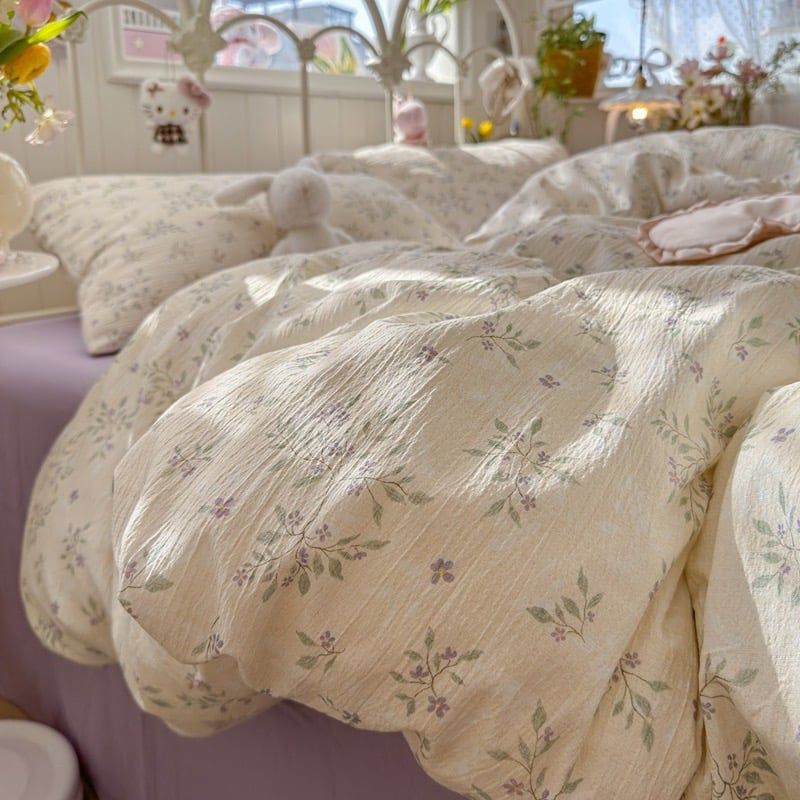 4Pcs Cloud Linen | Set Đũi Mây Phong cách trẻ trung hiện đại | ID 4PCSCLOUDLINE32