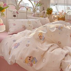 4Pcs Cloud Linen | Set Đũi Mây Phong cách trẻ trung hiện đại | ID 4PCSCLOUDLINE33