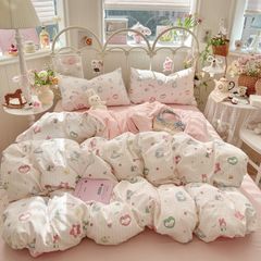 4Pcs Cloud Linen | Set Đũi Mây Phong cách trẻ trung hiện đại | ID 4PCSCLOUDLINE34
