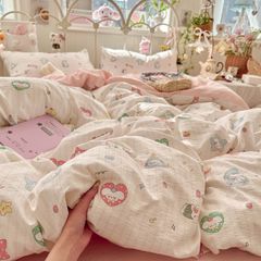 4Pcs Cloud Linen | Set Đũi Mây Phong cách trẻ trung hiện đại | ID 4PCSCLOUDLINE34