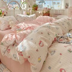 4Pcs Cloud Linen | Set Đũi Mây Phong cách trẻ trung hiện đại | ID 4PCSCLOUDLINE34