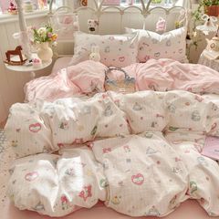 4Pcs Cloud Linen | Set Đũi Mây Phong cách trẻ trung hiện đại | ID 4PCSCLOUDLINE34