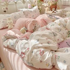 4Pcs Cloud Linen | Set Đũi Mây Phong cách trẻ trung hiện đại | ID 4PCSCLOUDLINE34