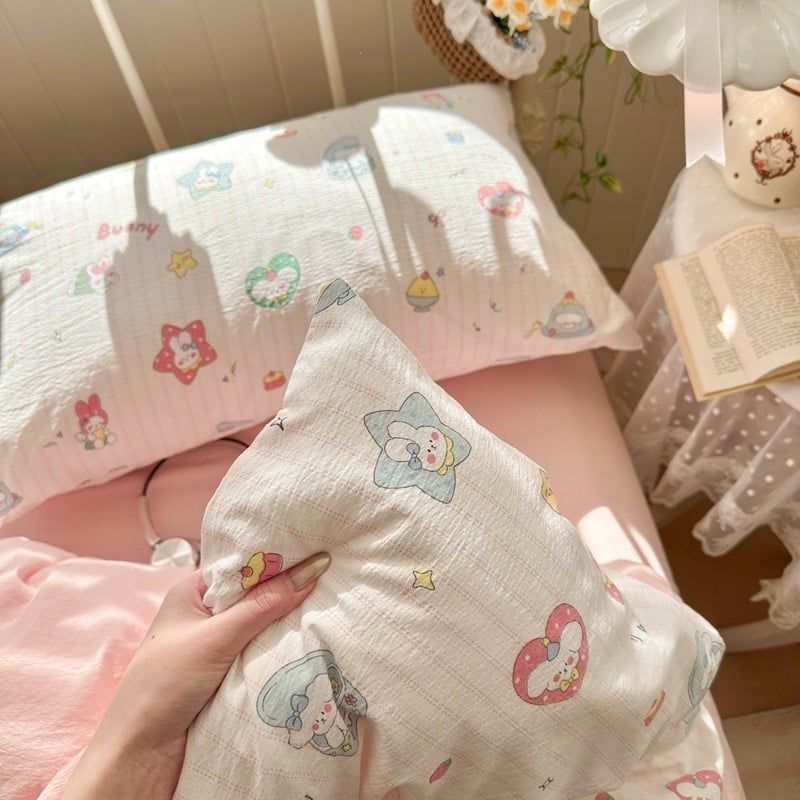 4Pcs Cloud Linen | Set Đũi Mây Phong cách trẻ trung hiện đại | ID 4PCSCLOUDLINE34