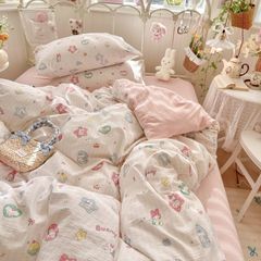4Pcs Cloud Linen | Set Đũi Mây Phong cách trẻ trung hiện đại | ID 4PCSCLOUDLINE34
