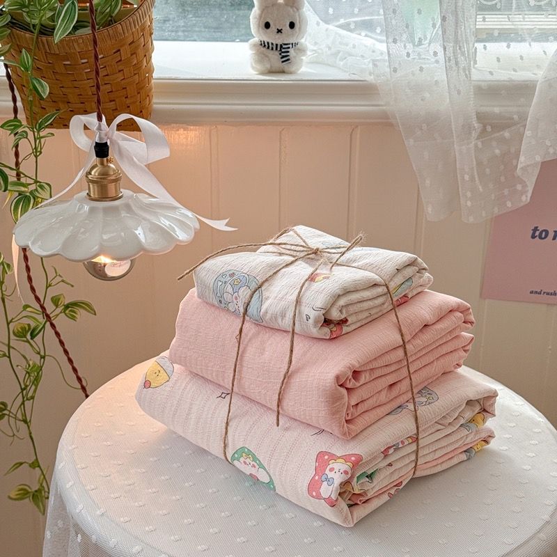 4Pcs Cloud Linen | Set Đũi Mây Phong cách trẻ trung hiện đại | ID 4PCSCLOUDLINE34