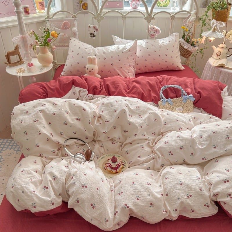 4Pcs Cloud Linen | Set Đũi Mây Phong cách trẻ trung hiện đại | ID 4PCSCLOUDLINE35