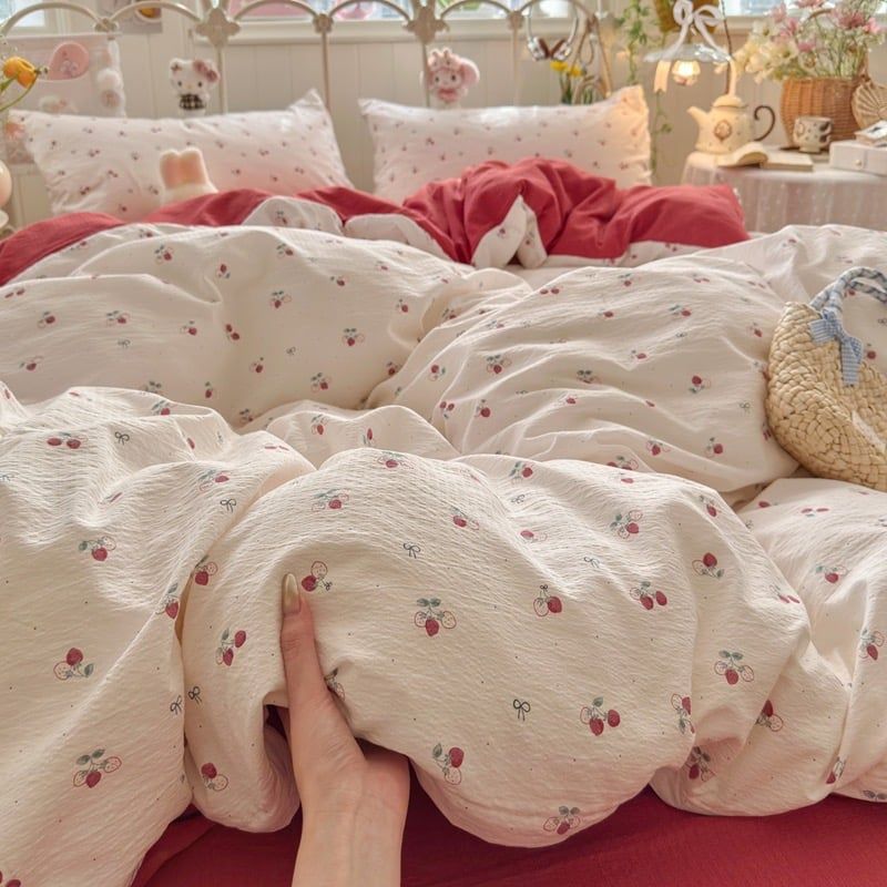 4Pcs Cloud Linen | Set Đũi Mây Phong cách trẻ trung hiện đại | ID 4PCSCLOUDLINE35