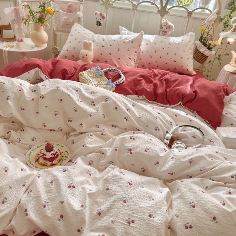 4Pcs Cloud Linen | Set Đũi Mây Phong cách trẻ trung hiện đại | ID 4PCSCLOUDLINE35