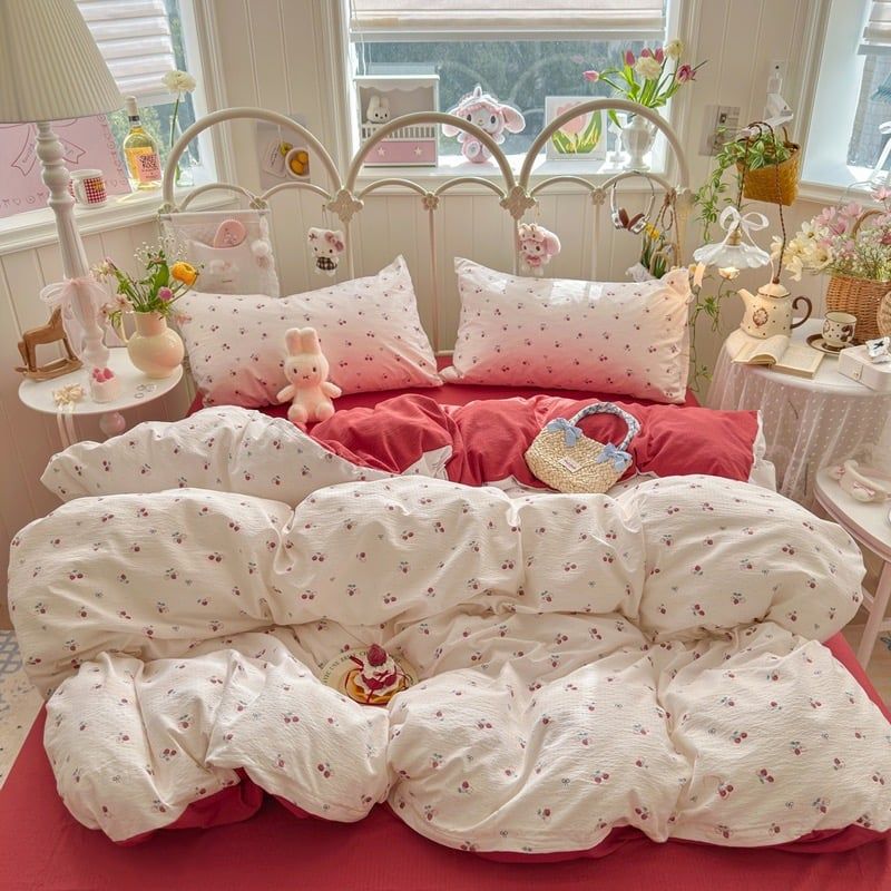 4Pcs Cloud Linen | Set Đũi Mây Phong cách trẻ trung hiện đại | ID 4PCSCLOUDLINE35