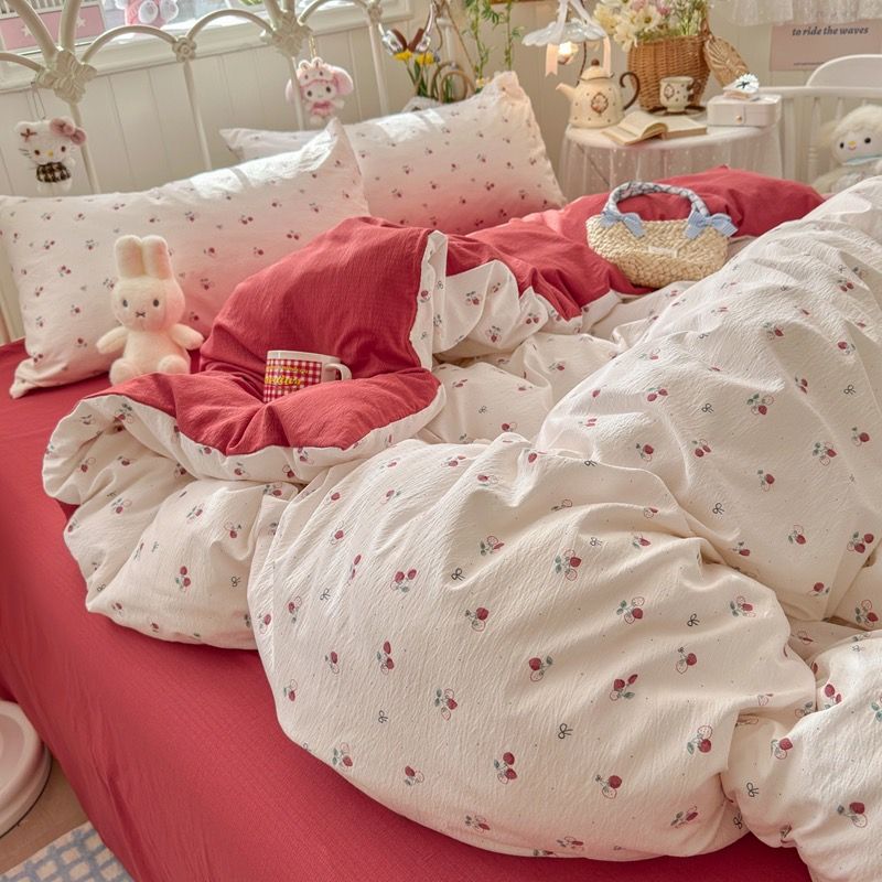 4Pcs Cloud Linen | Set Đũi Mây Phong cách trẻ trung hiện đại | ID 4PCSCLOUDLINE35