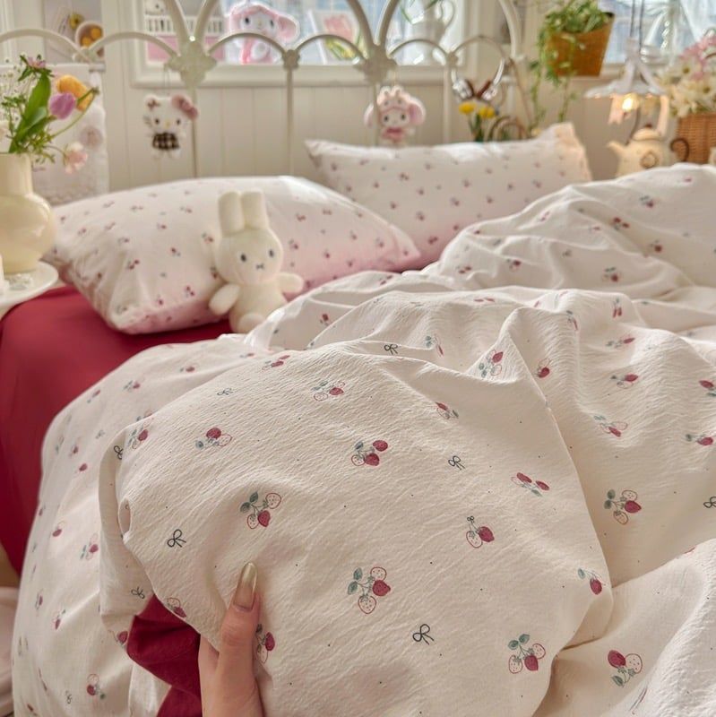 4Pcs Cloud Linen | Set Đũi Mây Phong cách trẻ trung hiện đại | ID 4PCSCLOUDLINE35