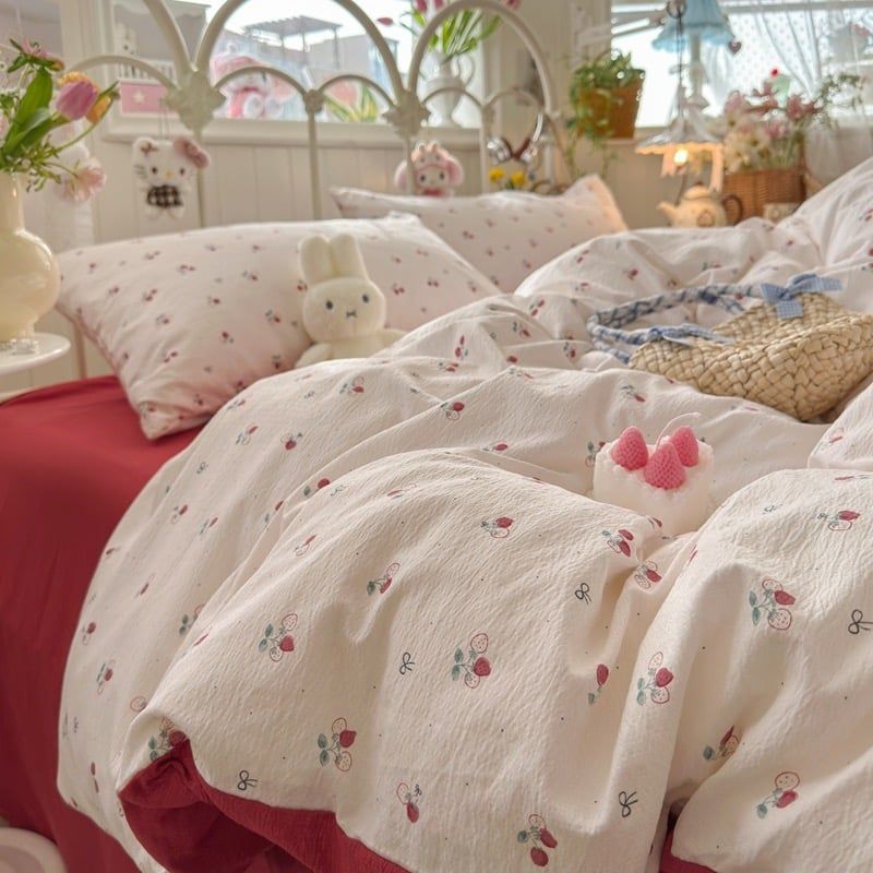 4Pcs Cloud Linen | Set Đũi Mây Phong cách trẻ trung hiện đại | ID 4PCSCLOUDLINE35