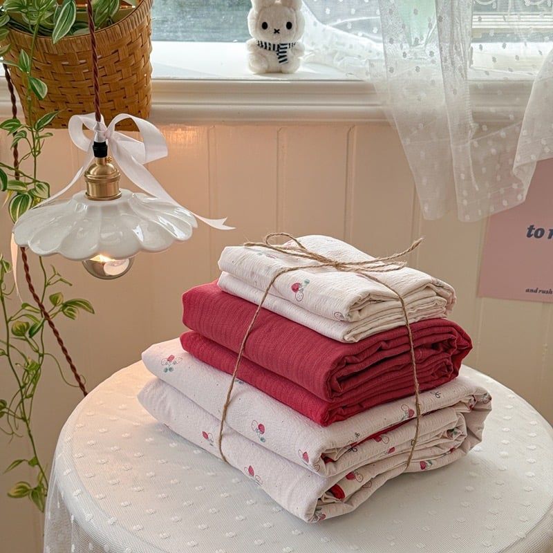 4Pcs Cloud Linen | Set Đũi Mây Phong cách trẻ trung hiện đại | ID 4PCSCLOUDLINE35