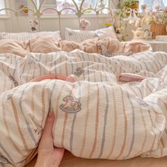 4Pcs Cloud Linen | Set Đũi Mây Phong cách trẻ trung hiện đại | ID 4PCSCLOUDLINE36