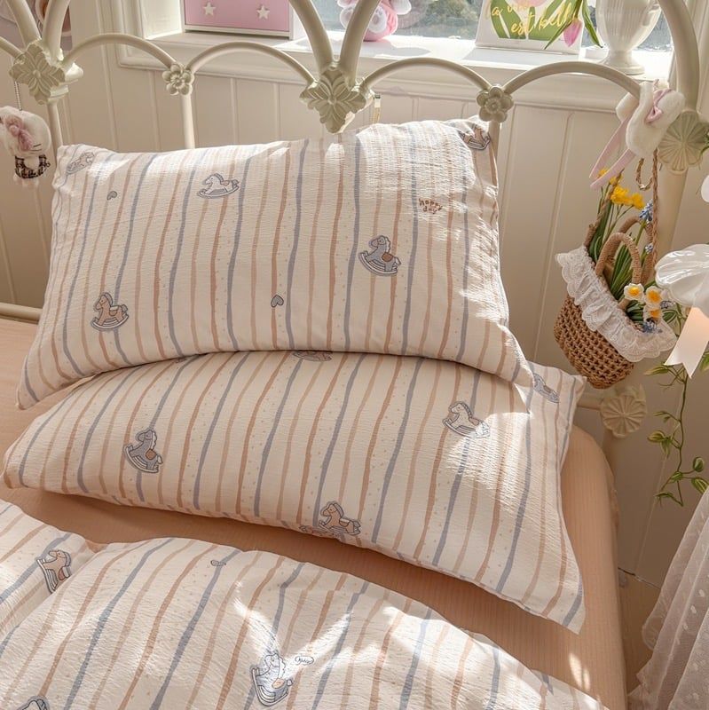 4Pcs Cloud Linen | Set Đũi Mây Phong cách trẻ trung hiện đại | ID 4PCSCLOUDLINE36