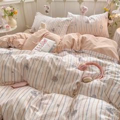 4Pcs Cloud Linen | Set Đũi Mây Phong cách trẻ trung hiện đại | ID 4PCSCLOUDLINE36