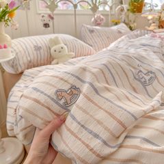4Pcs Cloud Linen | Set Đũi Mây Phong cách trẻ trung hiện đại | ID 4PCSCLOUDLINE36