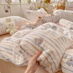 4Pcs Cloud Linen | Set Đũi Mây Phong cách trẻ trung hiện đại | ID 4PCSCLOUDLINE36
