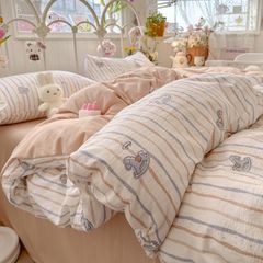 4Pcs Cloud Linen | Set Đũi Mây Phong cách trẻ trung hiện đại | ID 4PCSCLOUDLINE36