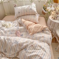 4Pcs Cloud Linen | Set Đũi Mây Phong cách trẻ trung hiện đại | ID 4PCSCLOUDLINE36