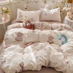 4Pcs Cloud Linen | Set Đũi Mây Phong cách trẻ trung hiện đại | ID 4PCSCLOUDLINE37