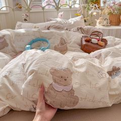 4Pcs Cloud Linen | Set Đũi Mây Phong cách trẻ trung hiện đại | ID 4PCSCLOUDLINE37