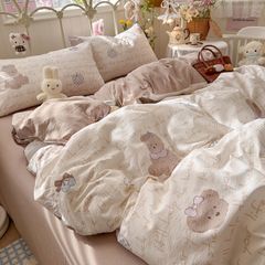 4Pcs Cloud Linen | Set Đũi Mây Phong cách trẻ trung hiện đại | ID 4PCSCLOUDLINE37
