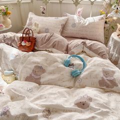 4Pcs Cloud Linen | Set Đũi Mây Phong cách trẻ trung hiện đại | ID 4PCSCLOUDLINE37
