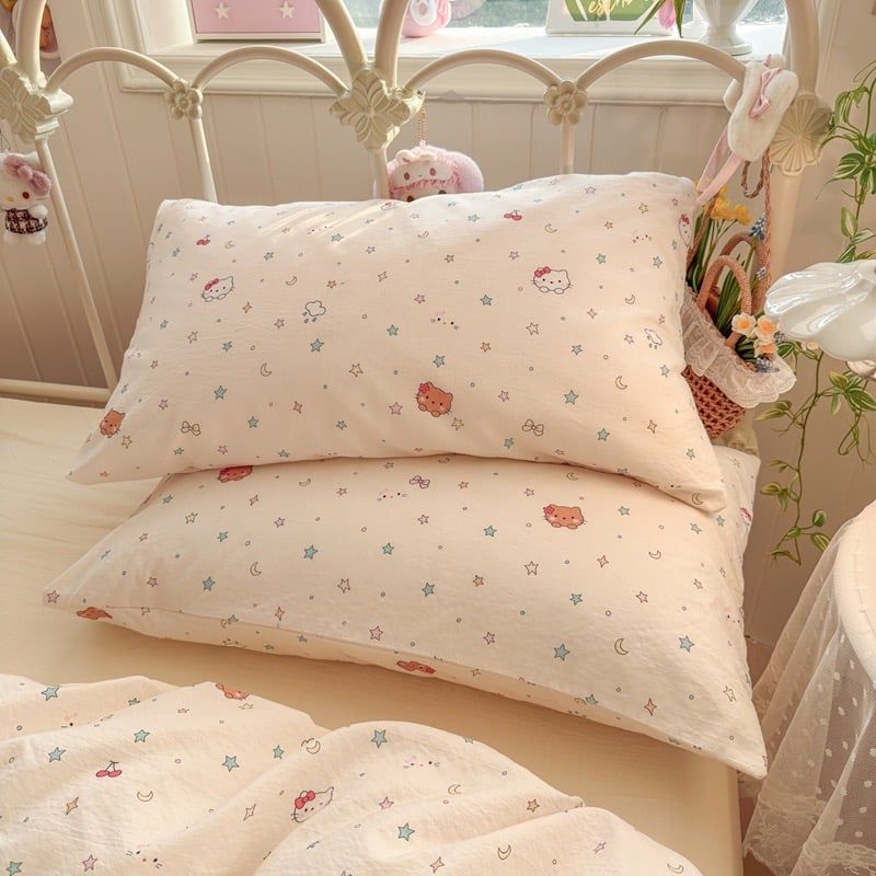 4Pcs Cloud Linen | Set Đũi Mây Phong cách trẻ trung hiện đại | ID 4PCSCLOUDLINE38