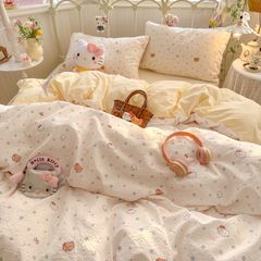 4Pcs Cloud Linen | Set Đũi Mây Phong cách trẻ trung hiện đại | ID 4PCSCLOUDLINE38