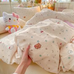 4Pcs Cloud Linen | Set Đũi Mây Phong cách trẻ trung hiện đại | ID 4PCSCLOUDLINE38