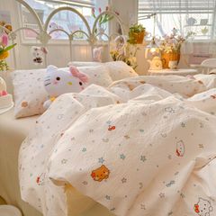 4Pcs Cloud Linen | Set Đũi Mây Phong cách trẻ trung hiện đại | ID 4PCSCLOUDLINE38