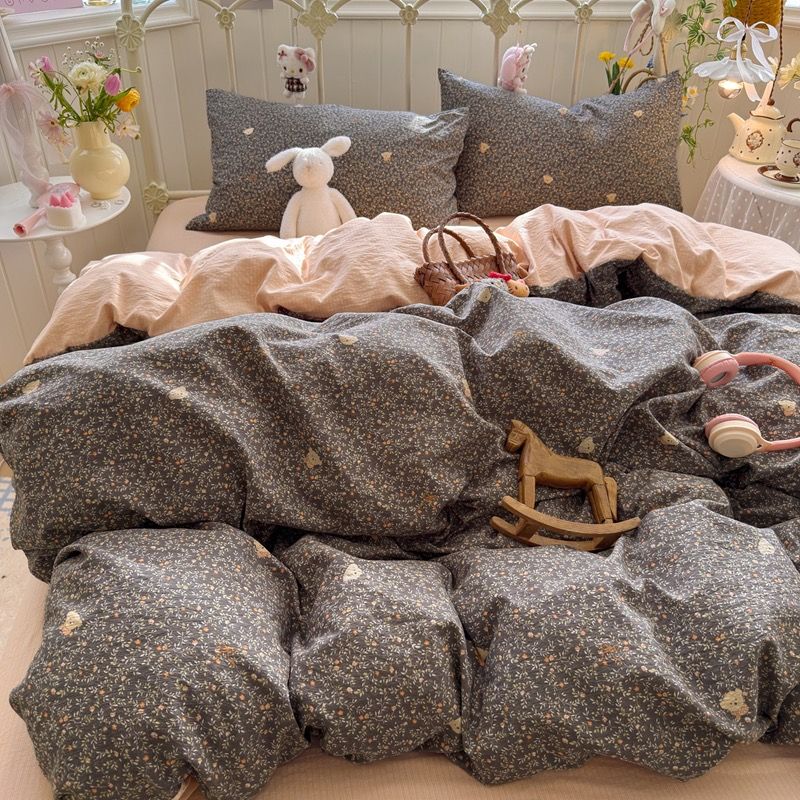 4Pcs Cloud Linen | Set Đũi Mây Phong cách trẻ trung hiện đại | ID 4PCSCLOUDLINE39