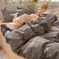 4Pcs Cloud Linen | Set Đũi Mây Phong cách trẻ trung hiện đại | ID 4PCSCLOUDLINE39