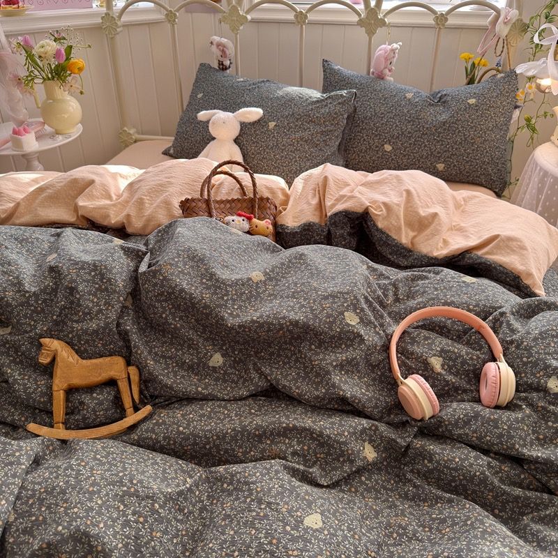 4Pcs Cloud Linen | Set Đũi Mây Phong cách trẻ trung hiện đại | ID 4PCSCLOUDLINE39