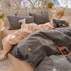 4Pcs Cloud Linen | Set Đũi Mây Phong cách trẻ trung hiện đại | ID 4PCSCLOUDLINE39