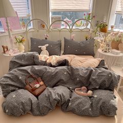 4Pcs Cloud Linen | Set Đũi Mây Phong cách trẻ trung hiện đại | ID 4PCSCLOUDLINE39