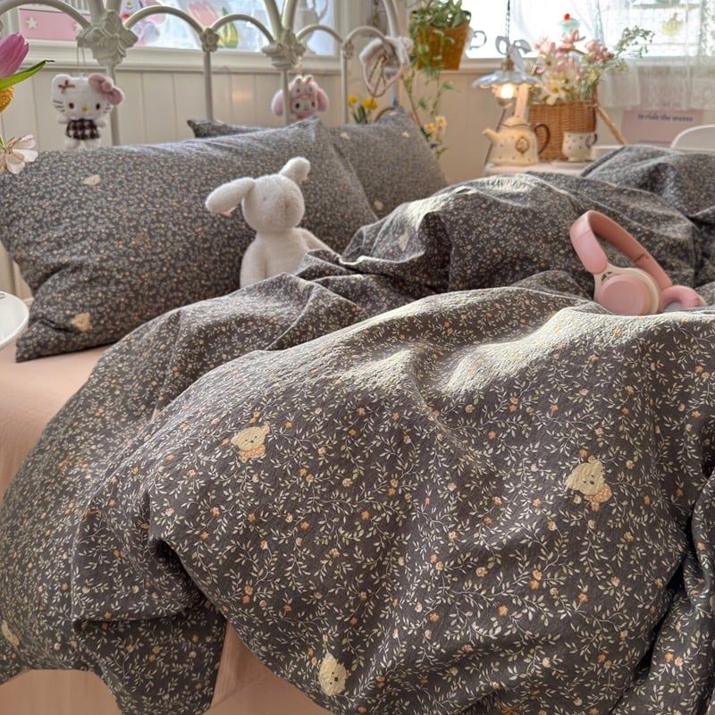 4Pcs Cloud Linen | Set Đũi Mây Phong cách trẻ trung hiện đại | ID 4PCSCLOUDLINE39