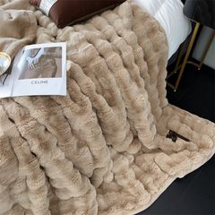 FOX MODER LUXURY FURBLANKET - MILKY BEIGE