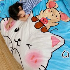 Set 4 Món Nỉ Nhung 200gr hình in 3D Cat & Mouse Happy
