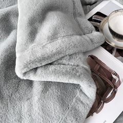 FOX MODER LUXURY FURBLANKET - LIGHTGRAY