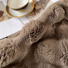 FOX MODER LUXURY FURBLANKET - BROWN