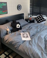 4Pcs Cotton 40s 130*70 gram/inch | Cotton Digital Printing Cover BedSet | ID COTTON4PCS025COLOR001