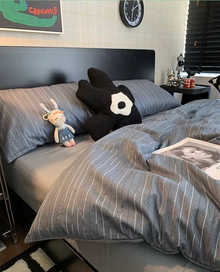 4Pcs Cotton 40s 130*70 gram/inch | Cotton Digital Printing Cover BedSet | ID COTTON4PCS025COLOR001