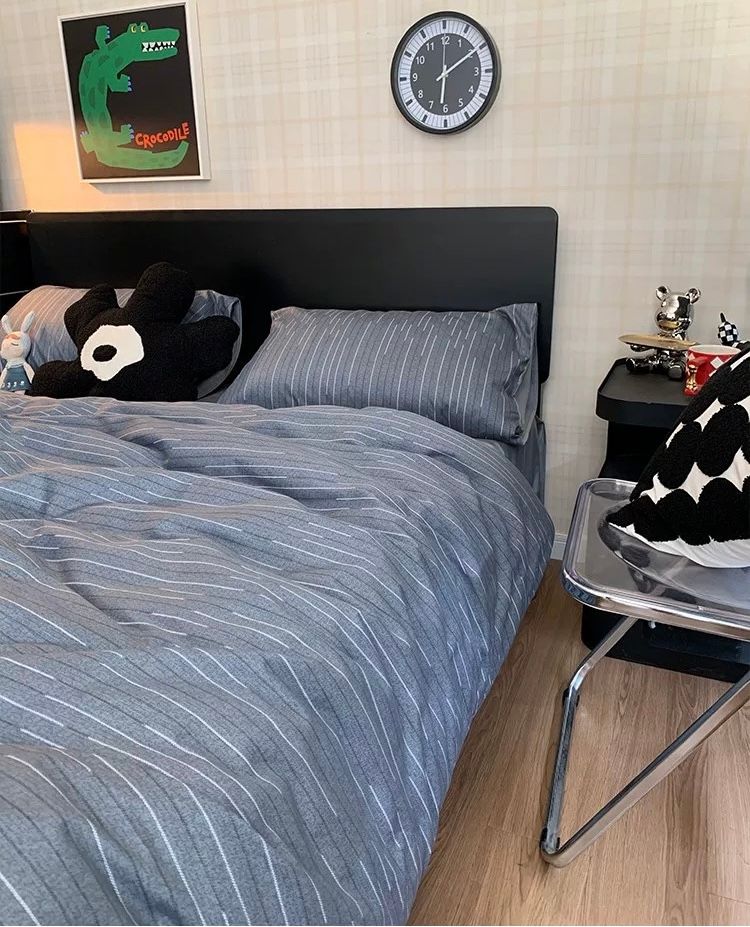 4Pcs Cotton 40s 130*70 gram/inch | Cotton Digital Printing Cover BedSet | ID COTTON4PCS025COLOR001