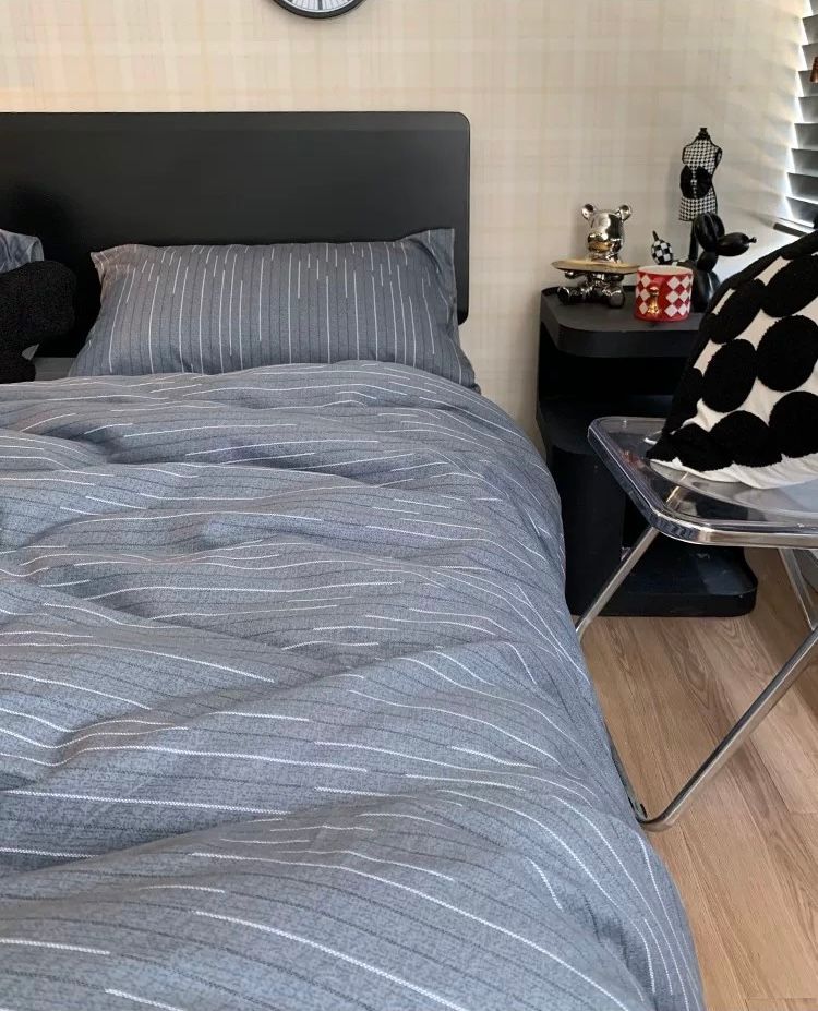 4Pcs Cotton 40s 130*70 gram/inch | Cotton Digital Printing Cover BedSet | ID COTTON4PCS025COLOR001