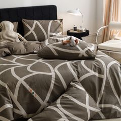 4Pcs Cotton 40s 130*70 gram/inch | Cotton Digital Printing Cover BedSet | ID COTTON4PCS025COLOR002