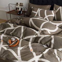 4Pcs Cotton 40s 130*70 gram/inch | Cotton Digital Printing Cover BedSet | ID COTTON4PCS025COLOR002