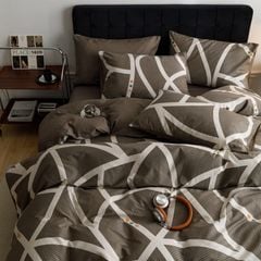 4Pcs Cotton 40s 130*70 gram/inch | Cotton Digital Printing Cover BedSet | ID COTTON4PCS025COLOR002